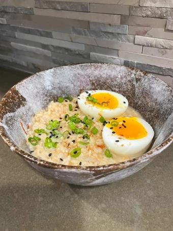 Easy Ways Make Recipes Savory Oatmeal with Miso and Jammy Eggs the So Delicious Can Pamper Your Tongue.