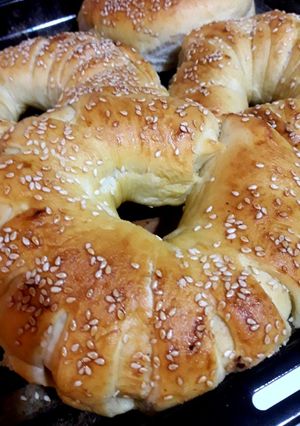 عکسی از دستور نان پنیر گردویی
