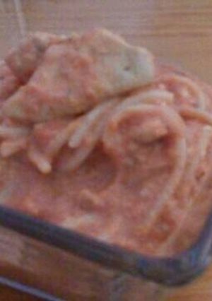Una foto de Pasta con pollo a las finas hierbas