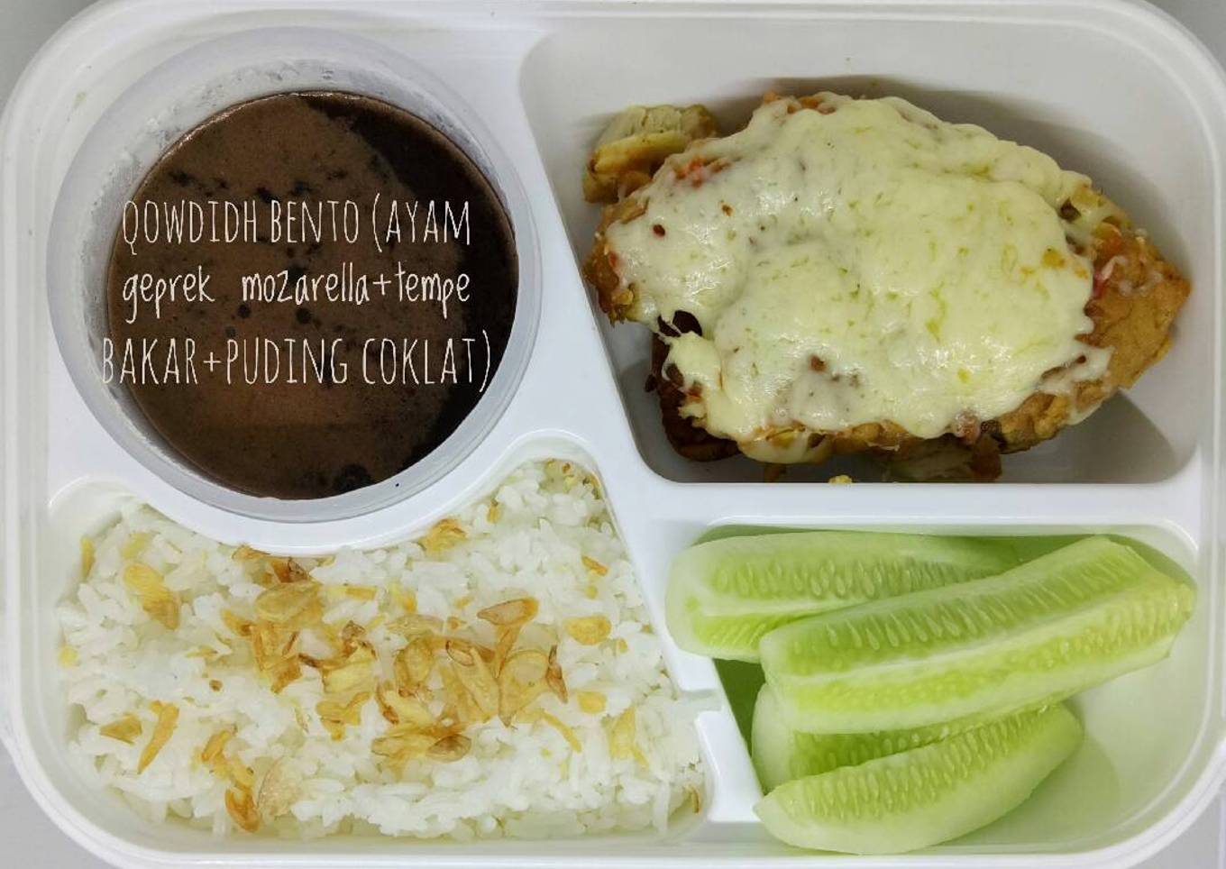 Ayam geprek mozarella / keju leleh