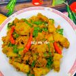 Thịt ba chỉ kho củ nghệ và lá nghệ
