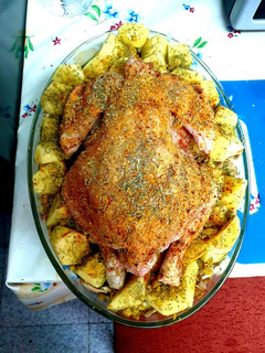 Una foto de Pollo al horno
