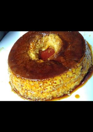 Una foto de Flan 🍮 muy rico 😋