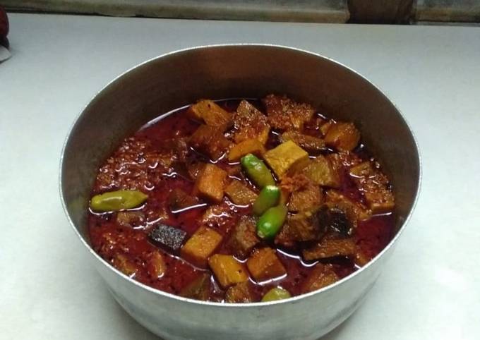 Oler dalna(Arum curry) recipe main photo