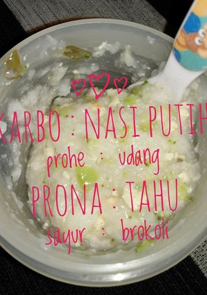 Foto resep MPASI 6++ Udang Tahu Brokoli