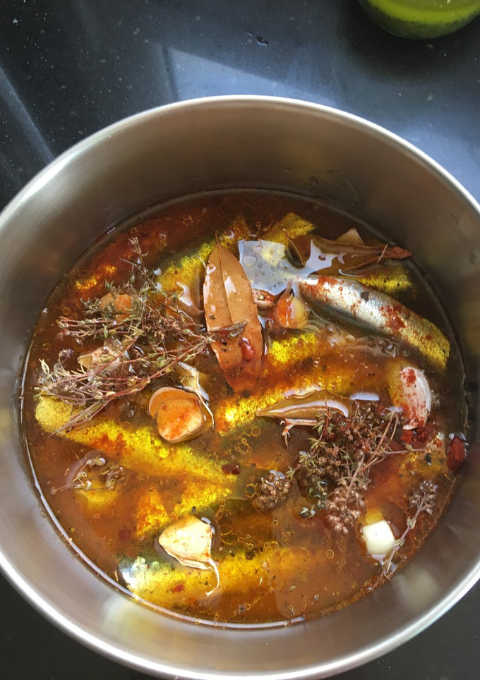 Una foto de Sardinas en escabeche con mejillones