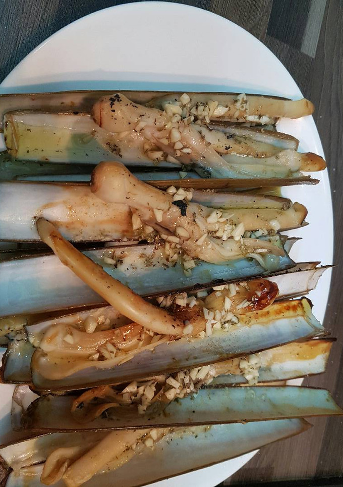 Una foto de Navajas a la plancha