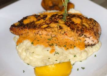 The New Way Serving Recipe Seared Scampi Salmon Delicious Nutritious The New Way Serving Recipe Seared Scampi Salmon Delicious Nutritious