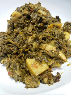 A picture of Aloo methi.