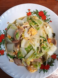 Foto resep Tumis Sawi Putih Telur Bakso