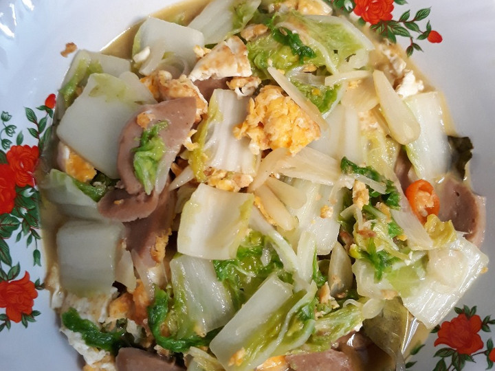 Cara Gampang Membuat Tumis Sawi Putih Telur Bakso yang Enak Banget