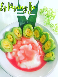 Foto resep Es pisang Ijo 🍌