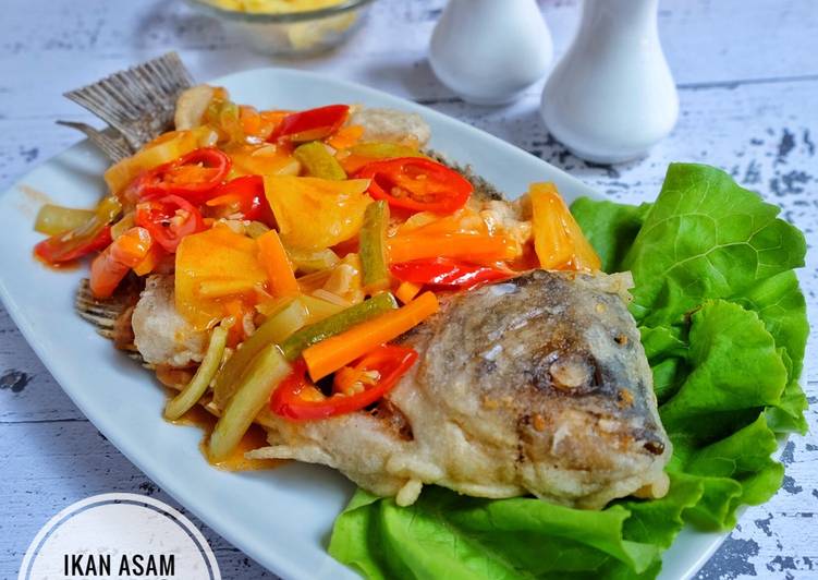 Cara termudah untuk Menyegarkan AppetizingGurame asam manis