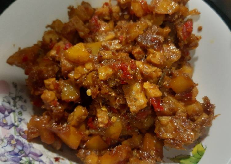 Tempe Kentang Balado Medok