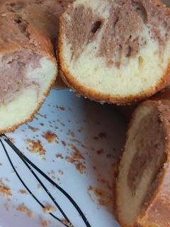 Una foto de Torta marmolada de licuadora