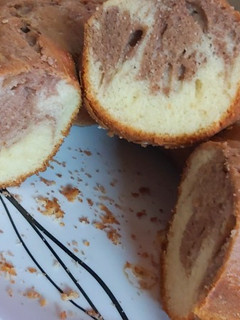 Una foto de Torta marmolada de licuadora