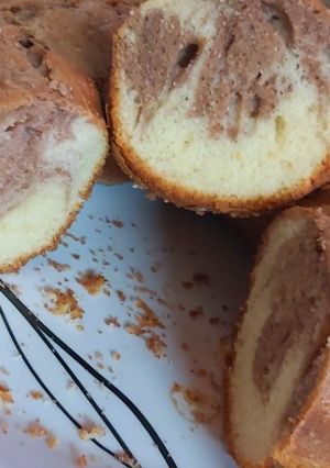 Una foto de Torta marmolada de licuadora