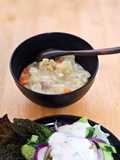 Sup ham dan kentang (leftover ham and potato soup)