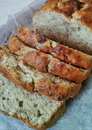Foto resep Eggless Banana Cake (No Mixer)
