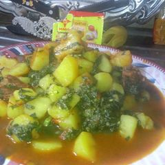 A picture of Potatoes porridge.