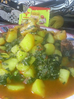 A picture of Potatoes porridge.
