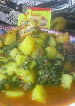 A picture of Potatoes porridge.