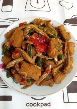 Foto resep Gembus teri cabe hijau