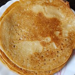 A picture of Banana chilla(pancake).