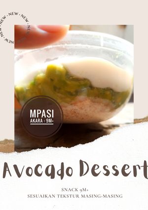 Foto resep SNACK 9M+ : Avocado Dessert