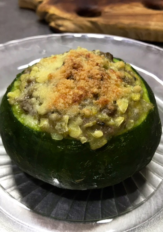 Una foto de Zapallitos rellenos