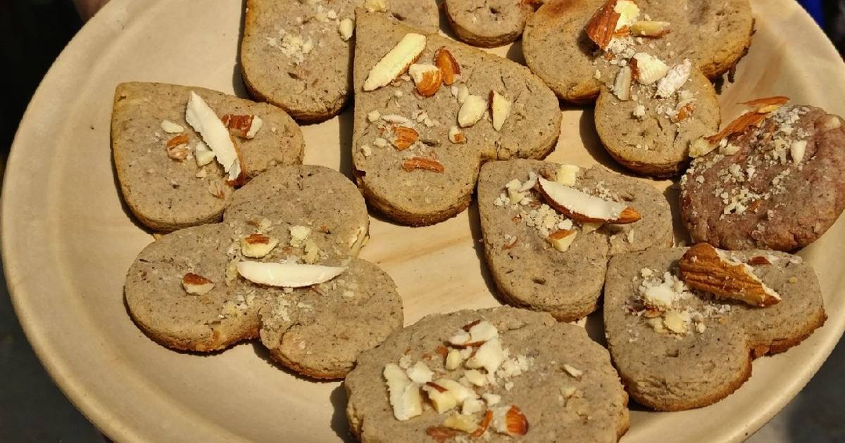 Kuttu(buckwheat),& Water chestnut flour biscuits for fast Recipe by