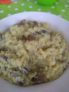 Una foto de Cous cous con setas