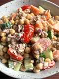 Chickpeas & Tuna Mayo Salad