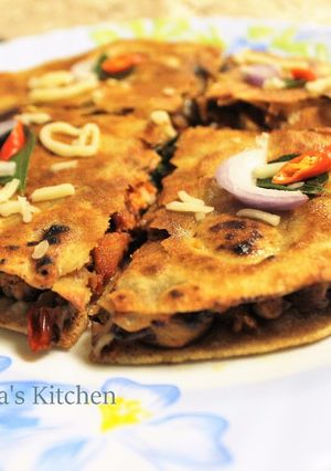 A picture of Mexican Chicken Tikka Quesadilla.