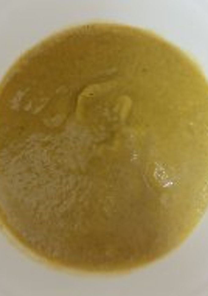 Una foto de Crema de brócoli con calabaza y quesito