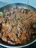 Picado carne de vaca