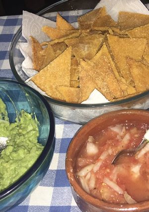 Una foto de Nachos caseros