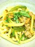 Yaki Udon with Stir-Fried Napa Cabbage Stems