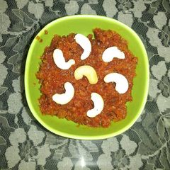 A picture of Gajar ka halwa.
