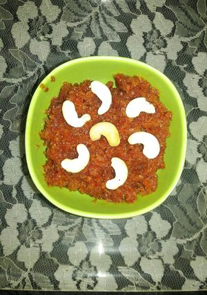 A picture of Gajar ka halwa.