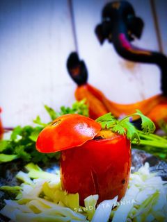 স্টাফ্ড টমেটো (stuffed tomato recipe in Bengali) রেসিপির প্রধান ছবি