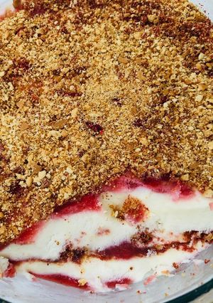 Foto resep Strawberry Cheese Cake Ice Cream 🍓🧀🍦