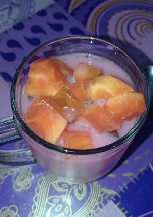 Foto resep Es buah pepaya