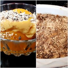 My Peach & Custard Crumble. 🤗 A picture of My Peach & Custard Crumble. 🤗.