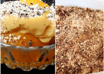 How To Serving Recipe My Peach  Custard Crumble  Practical Delicious