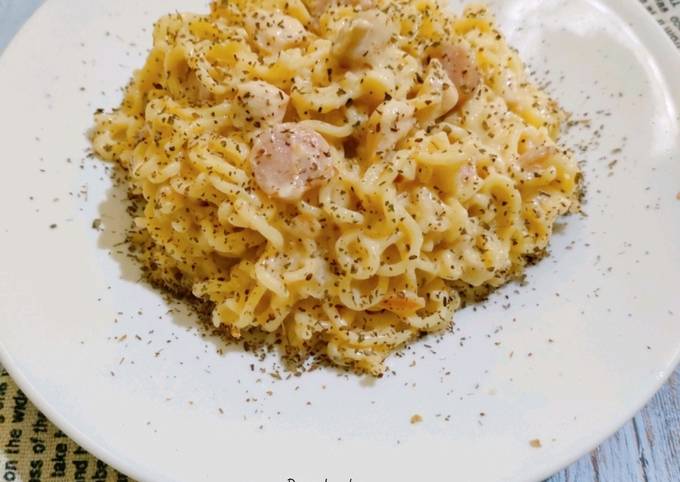 Ternyata ini lho! Bagaimana cara buat Indomie Carbonara  sempurna