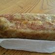 Emparedado rebozado de jamón serrano con pan de plátano