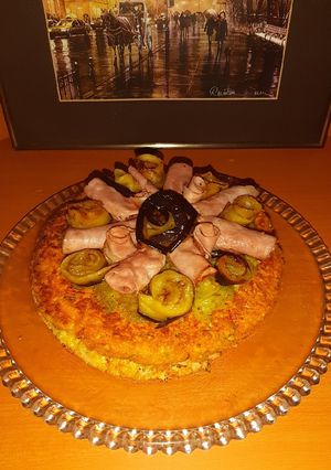 A picture of Gobhi-Baigan-Gajjar (Cauliflower-Eggplant-Carrot) Magic Cake.