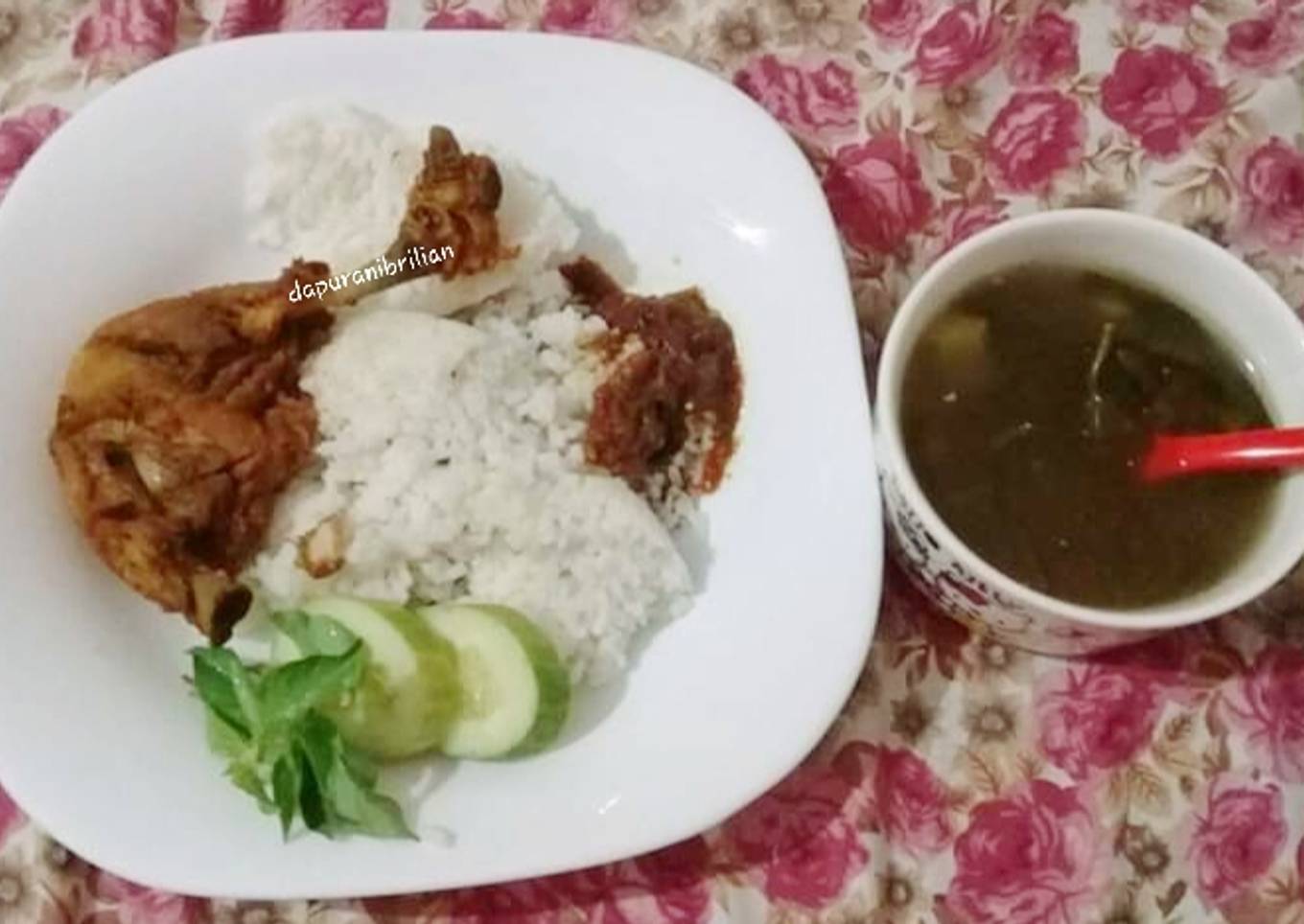 Ayam goreng enak simpel 2bahan sajo