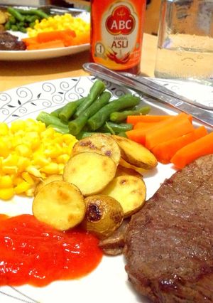 Foto resep Beef steak simpel with love
